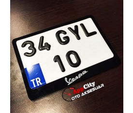 Lüx Motorsiklet Pleksi Plakalık