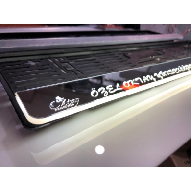 İSMİNİZE ÖZEL LÜX IŞIKLI PLAKALIK (LÜX METALİK GRİ ZEMİN)