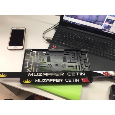 İsimli Takmatik Lazer Kesim Plakalık