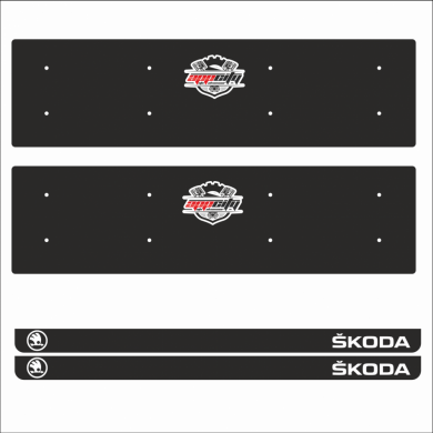 Skoda Tamboy Pleksi Plakalık (2 Adet)