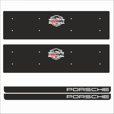 Porsche Tamboy Pleksi Plakalık (2 Adet)