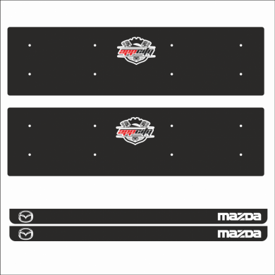 Mazda Tamboy Pleksi Plakalık (2 Adet)