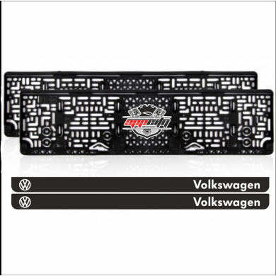 Volkswagen Takmatik Pleksi Plakalık (2 Adet)
